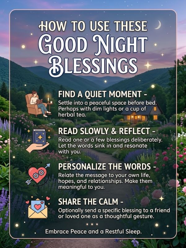 How to Use These Good Night Blessings