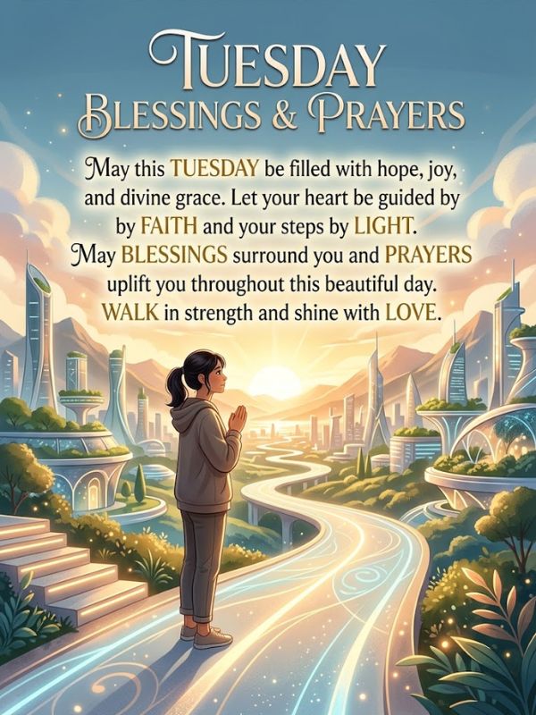 Inspirational Blessings and Prayers for Tuesday