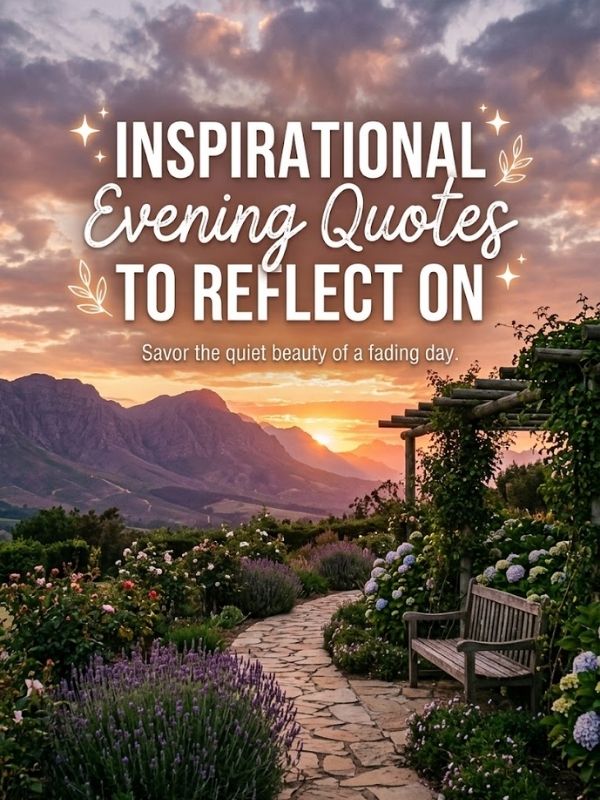 Inspirational Evening Quotes to Reflect On