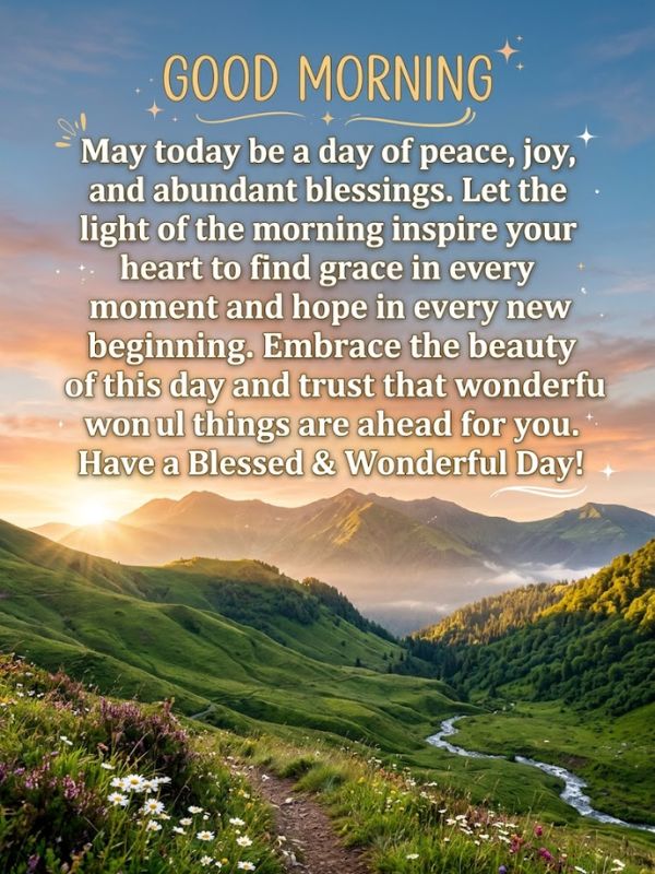 Inspirational Good Morning Blessings Quotes