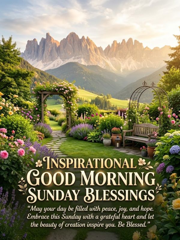 Inspirational Good Morning Sunday Blessings