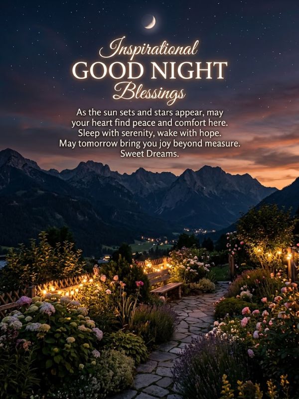 Inspirational Good Night Blessings