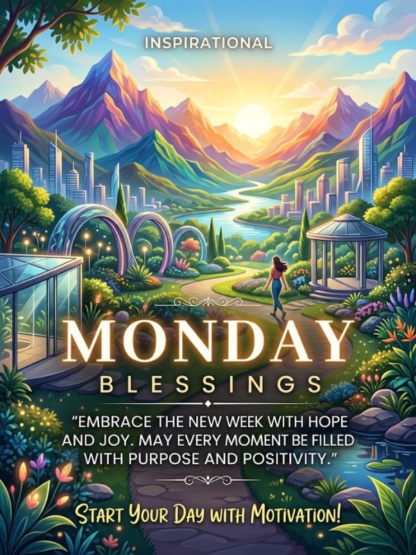 Inspirational Monday Blessings Quotes for Motivation