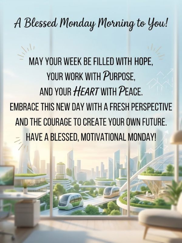 Inspirational Monday Morning Blessings Quotes
