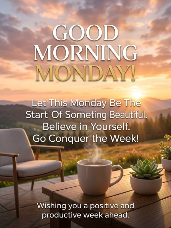 Inspirational Positive Good Morning Monday Quotes
