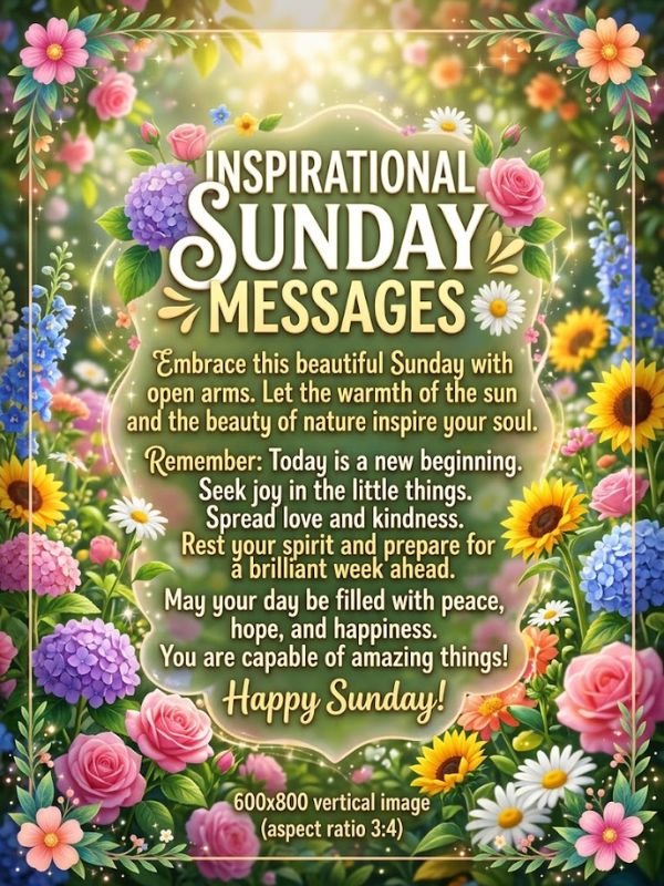 Inspirational Sunday Messages 