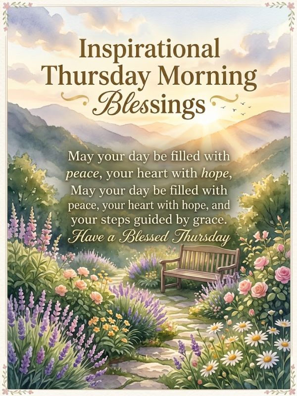 Inspirational Thursday Morning Blessings