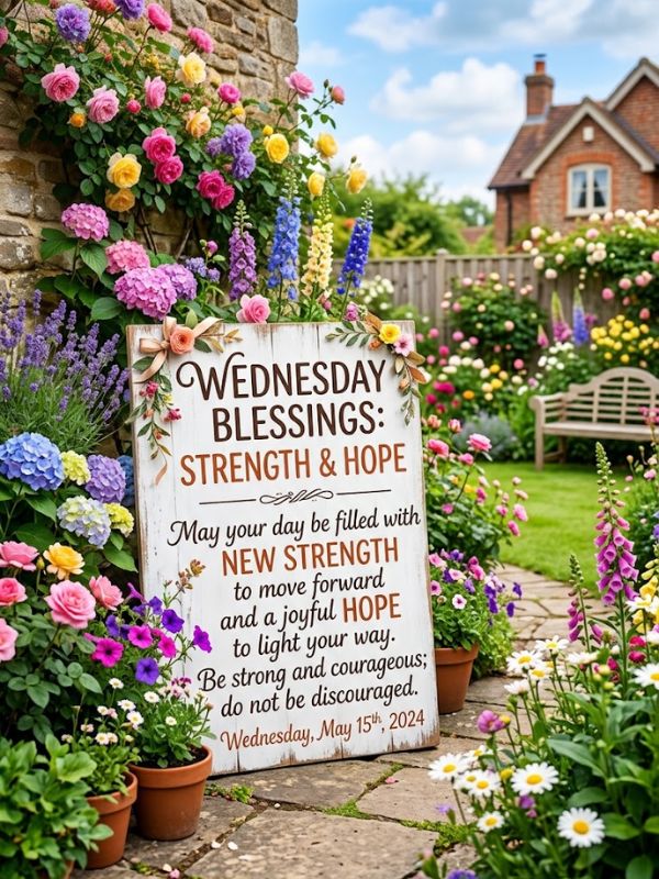 Inspirational Wednesday Blessings for Strength and Hope
