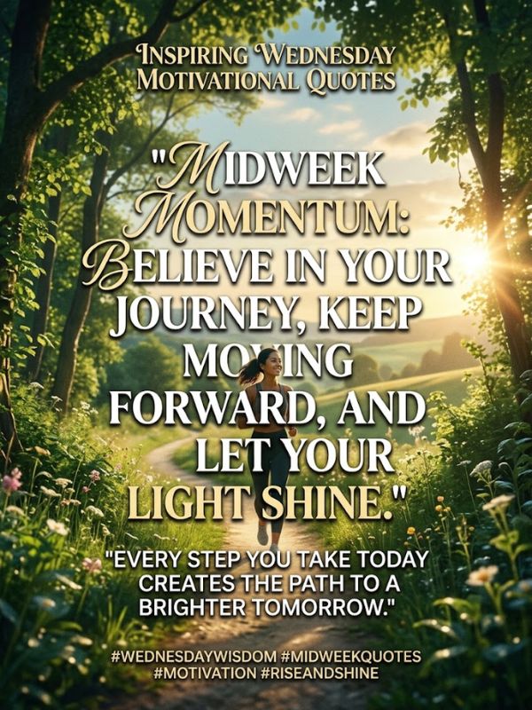 Inspiring Wednesday Motivational Quotes