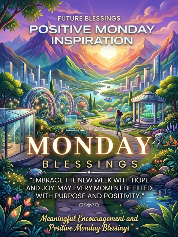 Meaningful Encouragement Positive Inspirational Monday Blessings