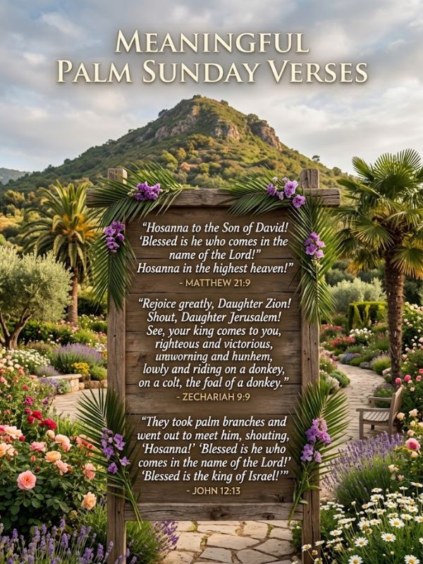 Meaningful Palm Sunday Verses In Bible