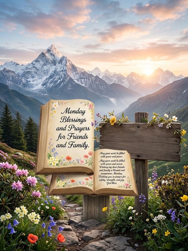 Monday Blessings and Prayers for Friends and Family
