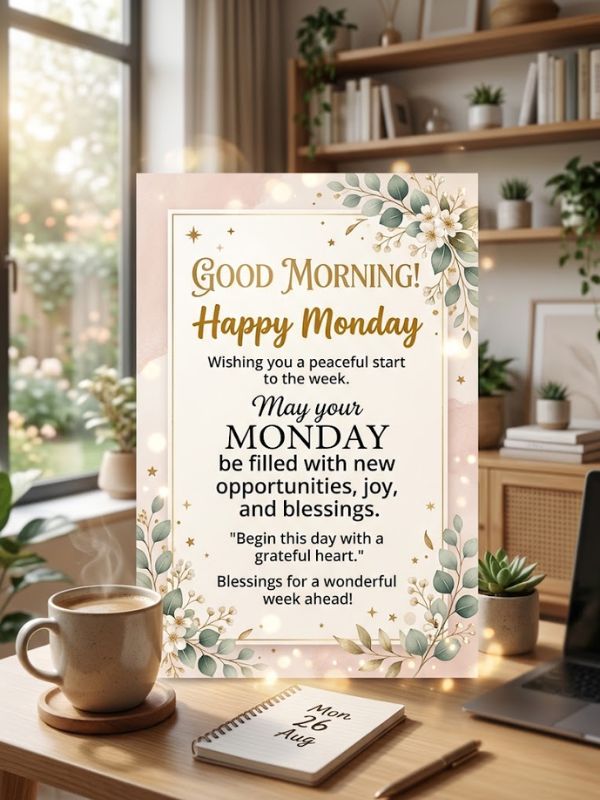 Monday Morning Greetings and Blessings Images