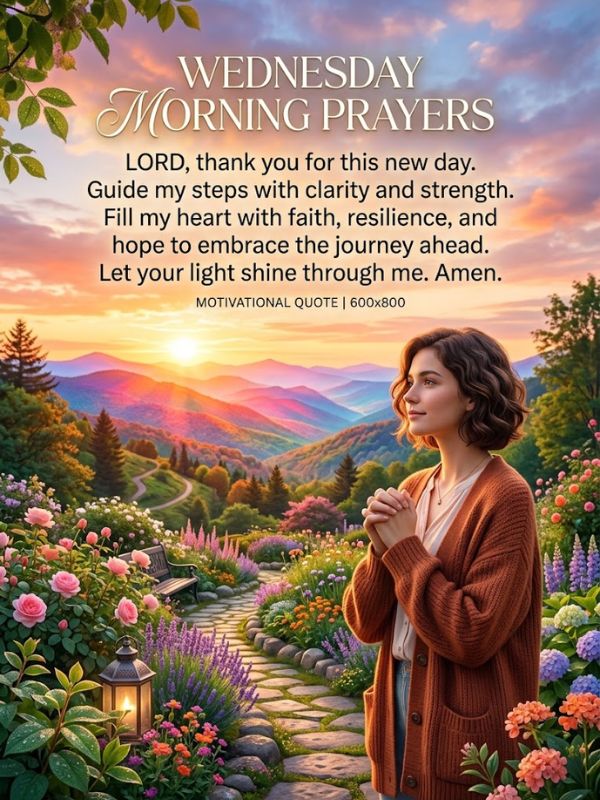 Motivational Wednesday Morning Prayers 