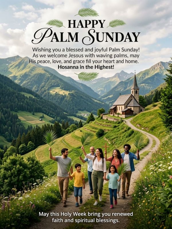 Palm Sunday Wishes in English