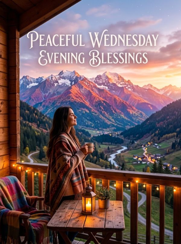 Peaceful Wednesday Evening Blessings