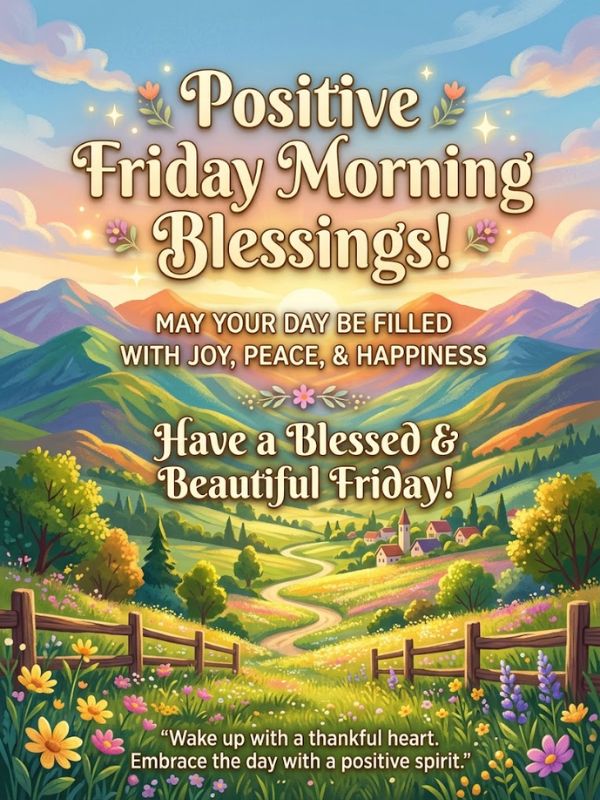 Positive Friday Morning Blessings

