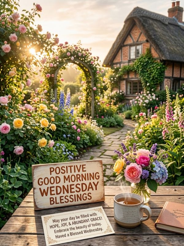 Positive Good Morning Wednesday Blessings Images