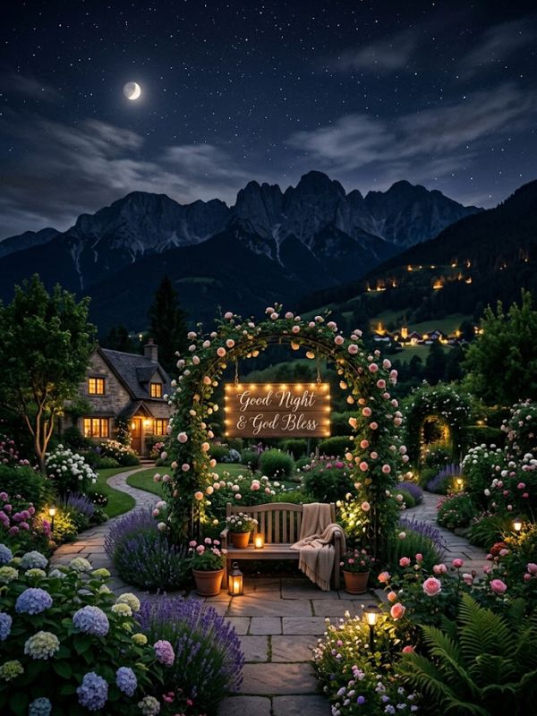 Positive Good Night Blessings With God Bless You Prayers 