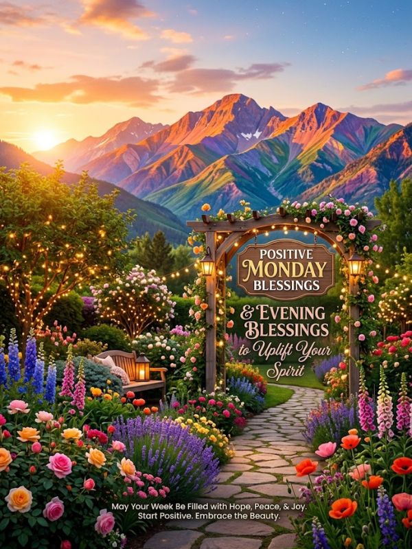 Positive Monday Blessings & Evening Blessings to Uplift Your Spirit