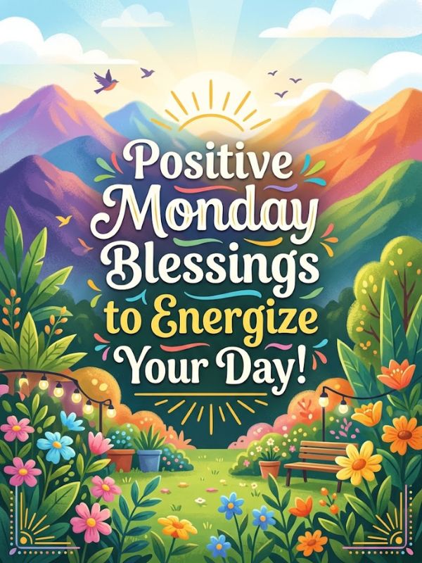 Positive Monday Blessings to Energize Your Day