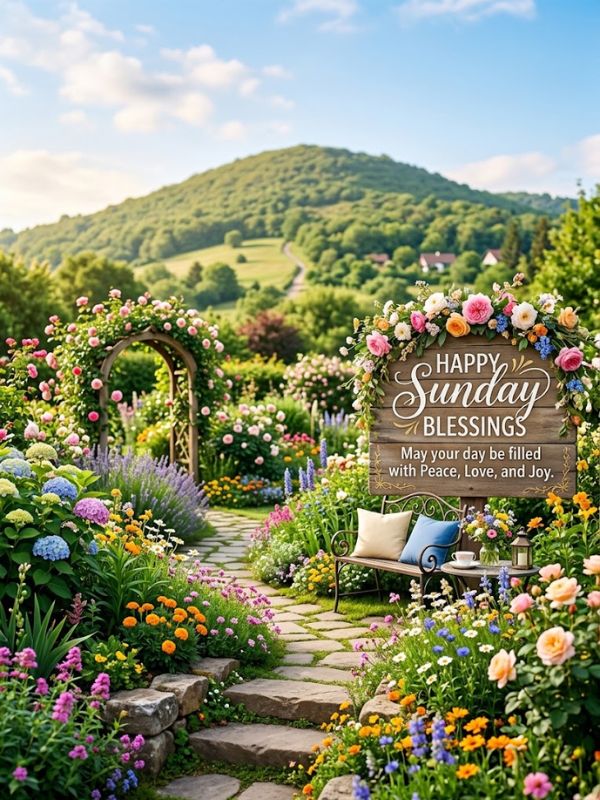 Positive Sunday Blessings for a Peaceful Day