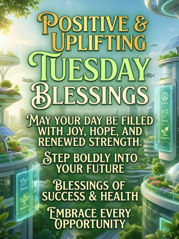 Positive & Uplifting Tuesday Blessings