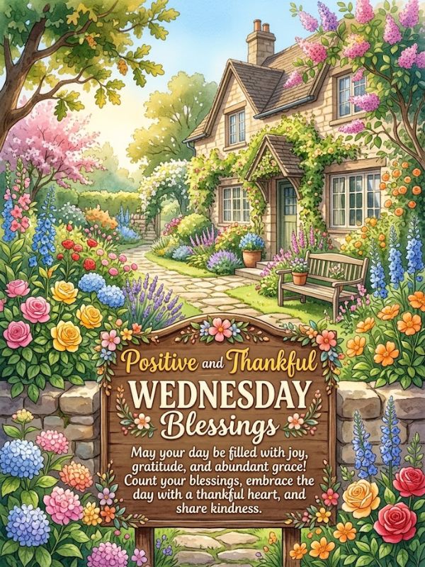 Positive and Thankful Wednesday Blessings