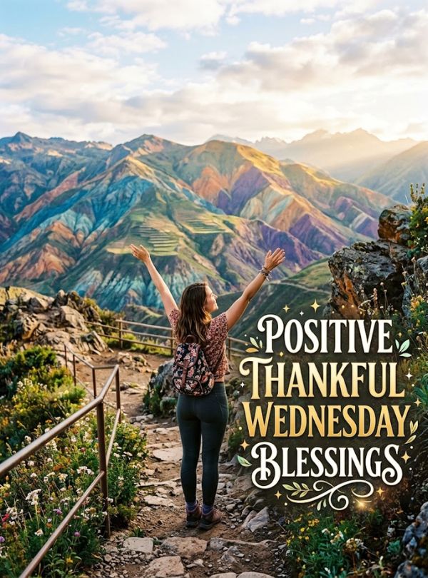 Positive thankful Wednesday blessings 