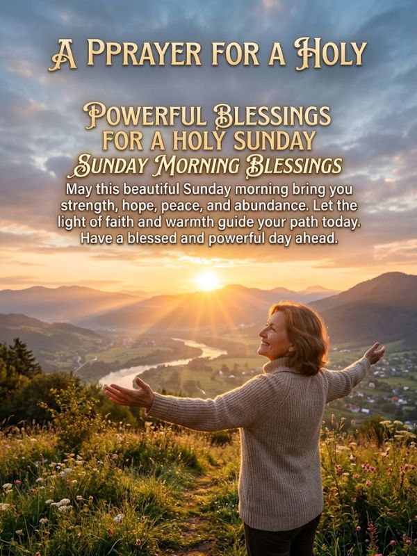 Powerful Inspirational Sunday morning blessings
