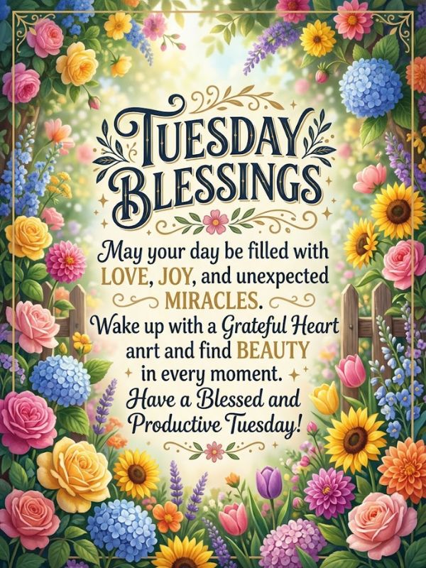 Quotes for Tuesday Blessings