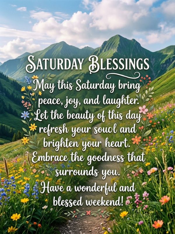 Saturday Blessings Quotes