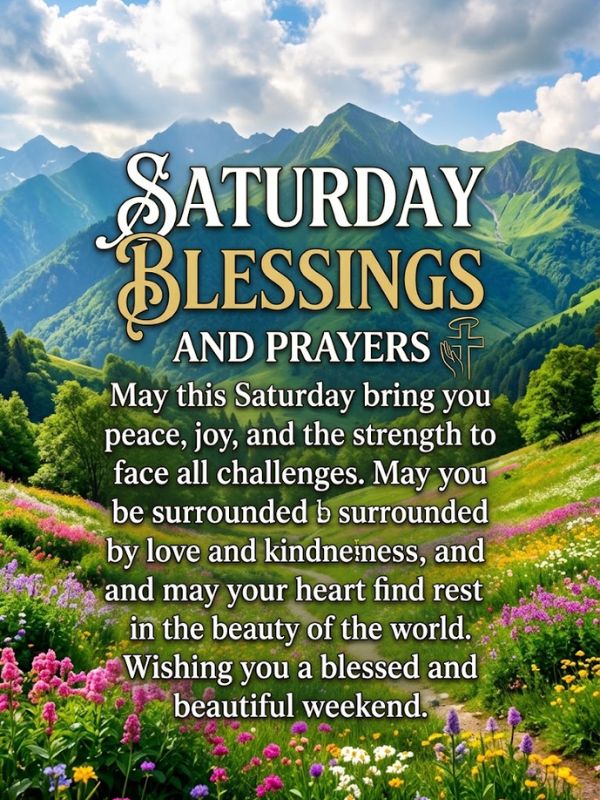 Saturday Blessings and Prayers