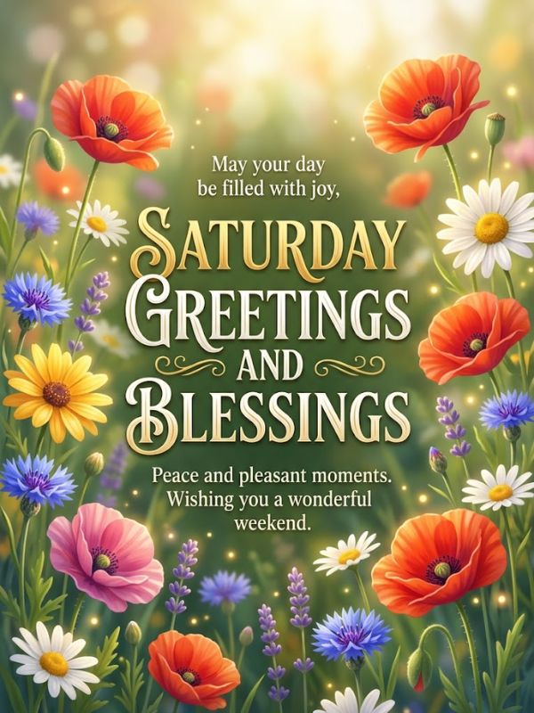 Saturday Greetings and Blessings 