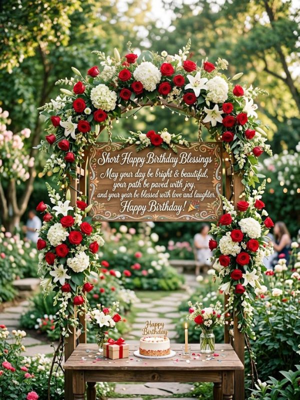 Short Happy Birthday Blessings Quotes