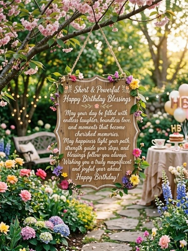 Short and Powerful Happy Birthday Blessings Quotes
