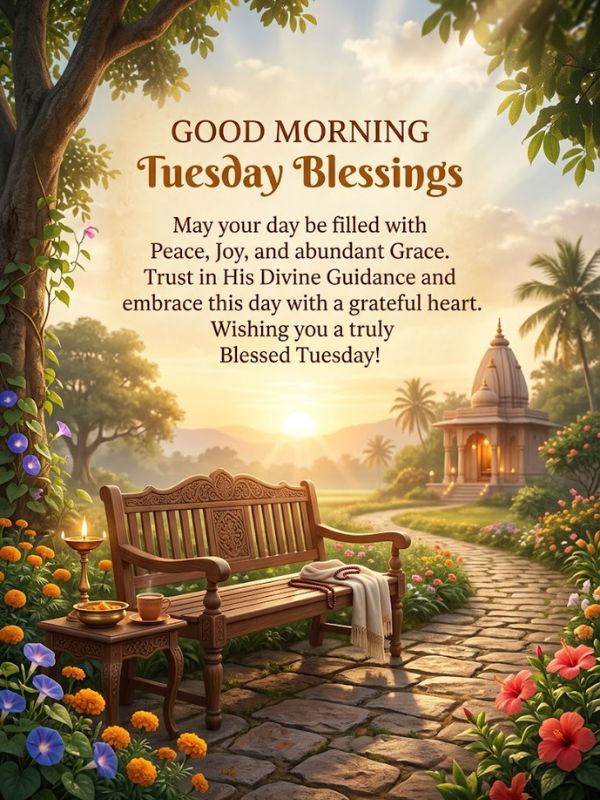 Short and Sincere Good Morning Tuesday Blessings