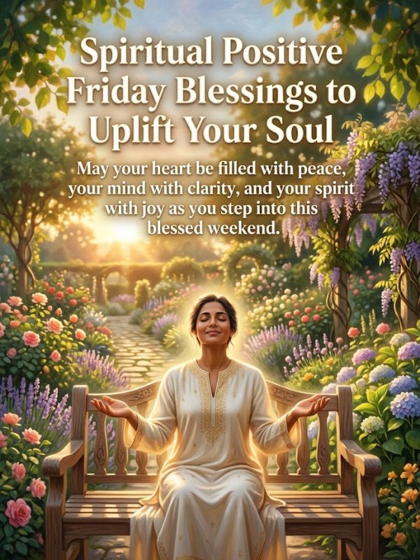 Spiritual Positive Friday Blessings to Uplift Your Soul