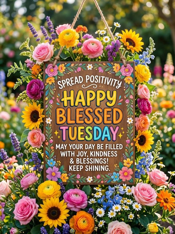 Spread Positivity with Happy Blessed Tuesday Greetings