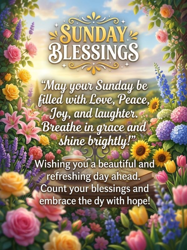 Sunday Blessings Images and Quotes 