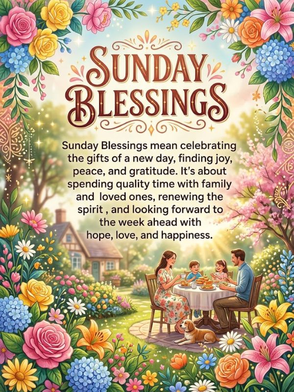 Sunday Blessings meaning