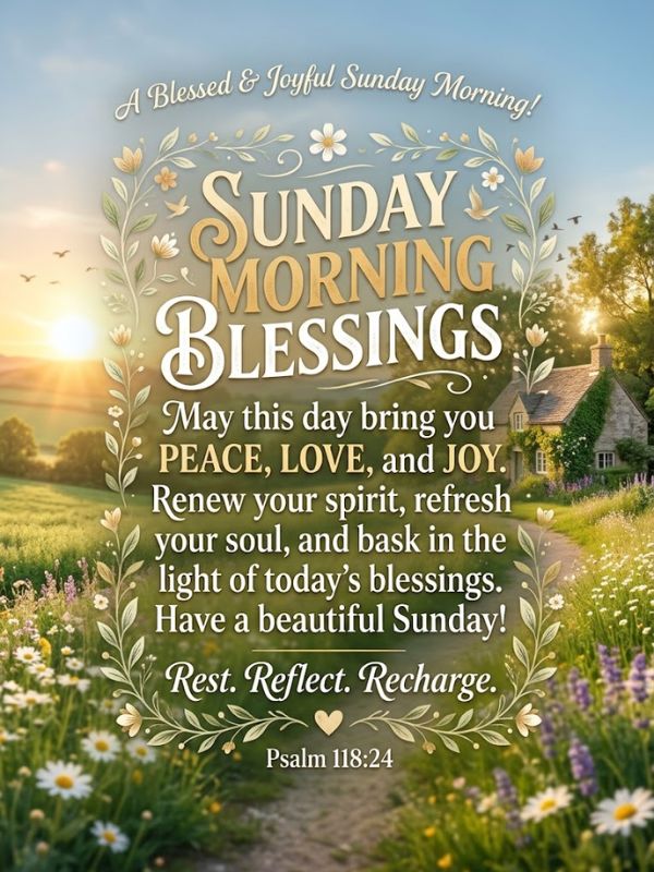 Sunday Morning Blessing Quotes