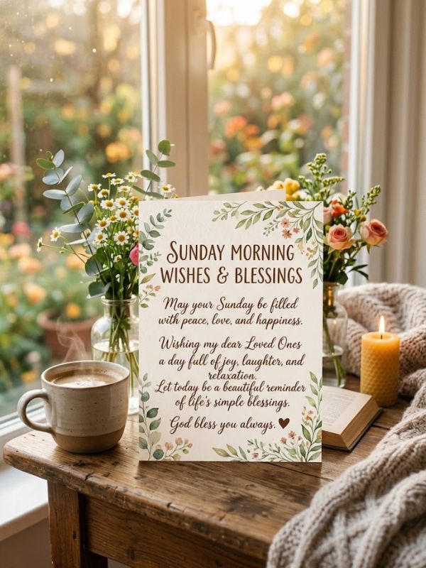 Sunday Morning Wishes Blessings For Loved Ones