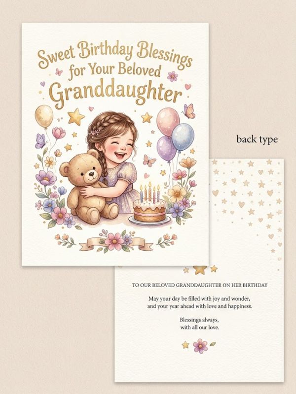 Sweet Birthday Blessings for Your Beloved Granddaughter