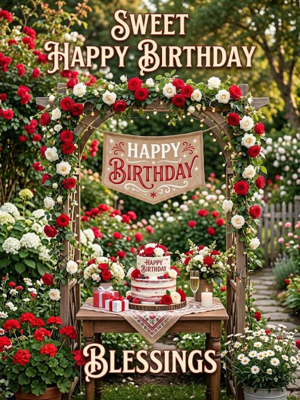 Sweet Happy Birthday Blessings