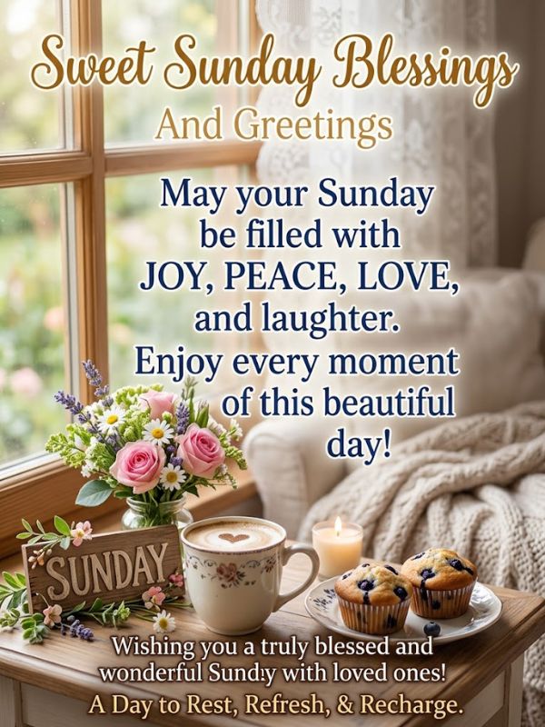 Sweet Sunday Blessings And Greetings