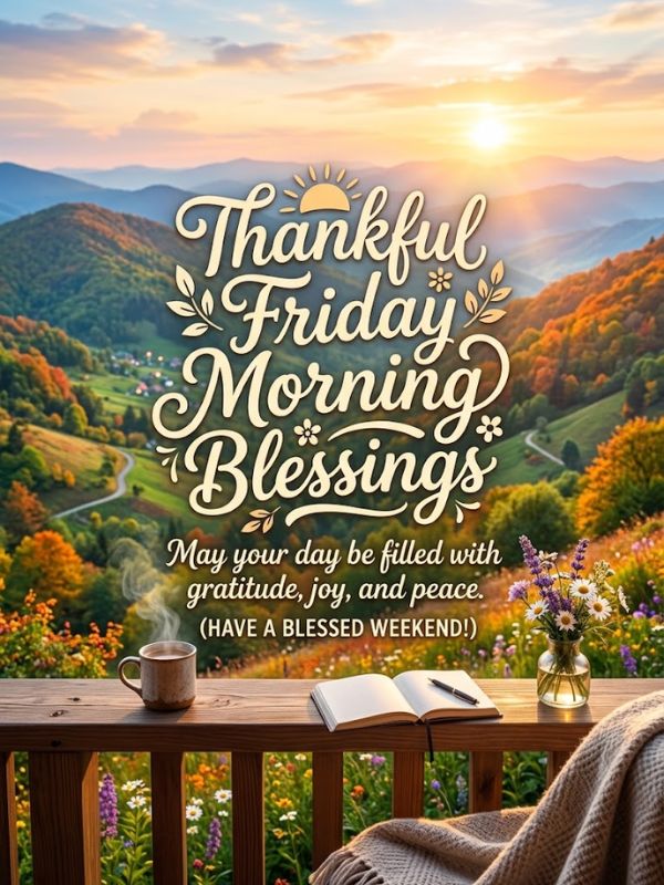 Thankful Friday Morning Blessings