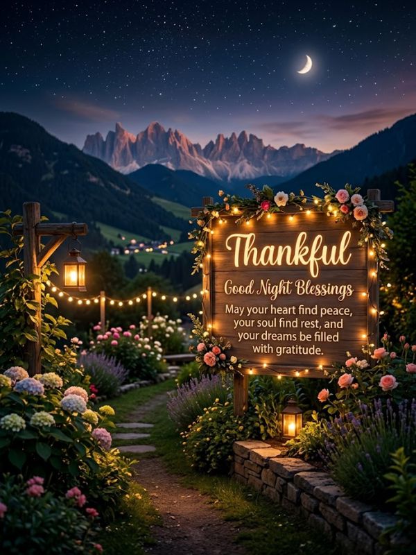 Thankful Good Night Blessings