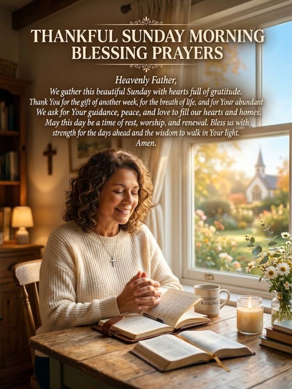 Thankful Sunday Morning Blessing Prayers