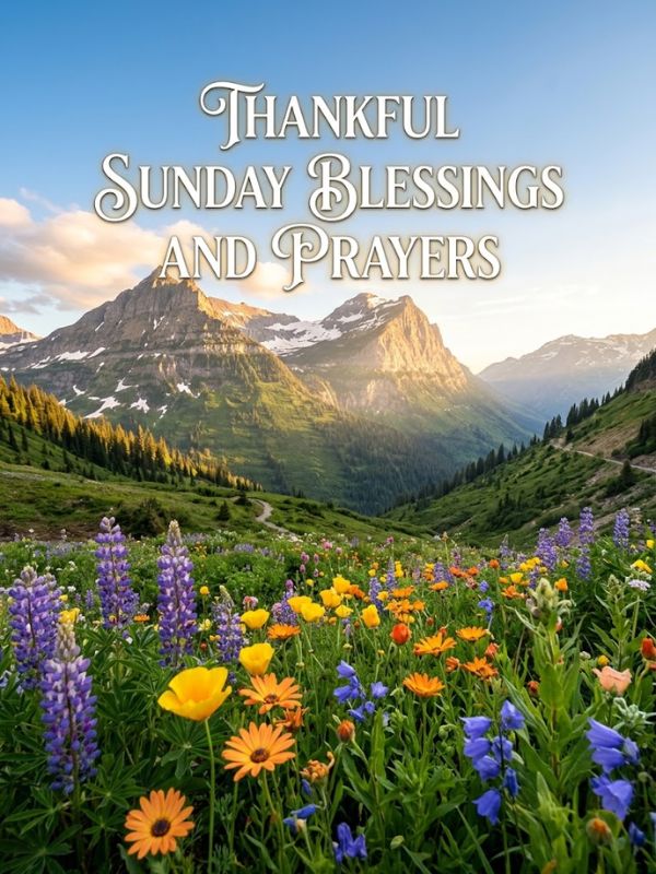 Thankful sunday blessings and prayers